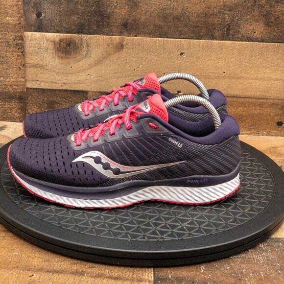 SAUCONY GUIDE 13 WOMENS ATHLETIC SHOES RUNNING WALKING GYM PURPLE LOW SIZE 10 - Picture 5 of 9